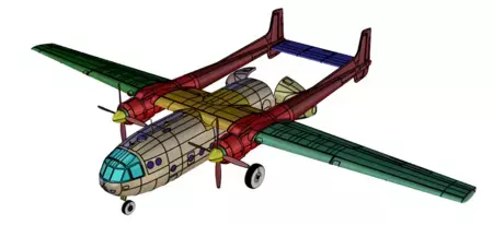 NORATLAS Transportflugzeug der BW früh