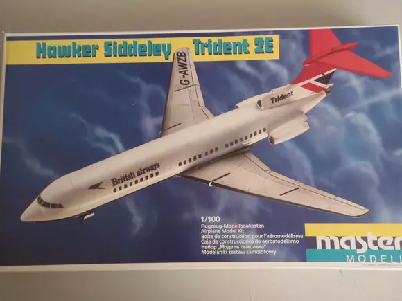 Hawker Siddenly Trident, ex VEB Plastikbausatz 1:100 - Rarität!