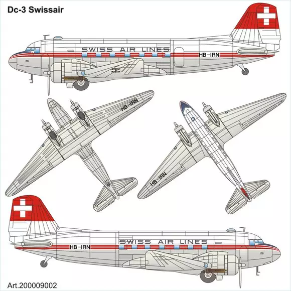 DOUGLAS DC-3 "SWISSAIR" limitiert auf 500 Stück
