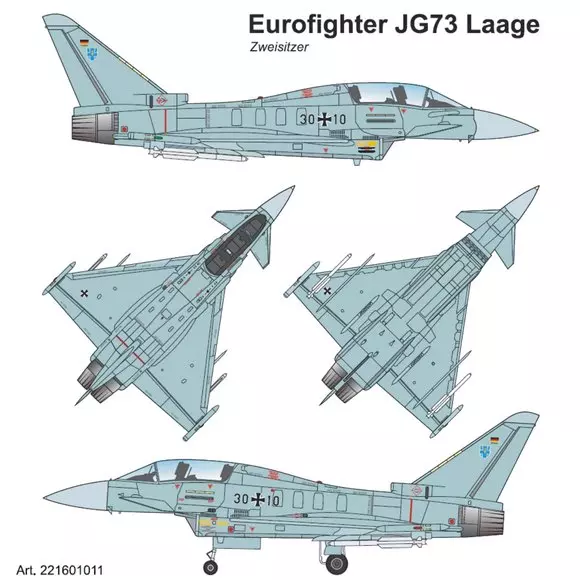 EUROFIGHTER TAIFUN - Luftwaffe JG73 Laage, Doppelsitzer - limitiert auf 500 Stück