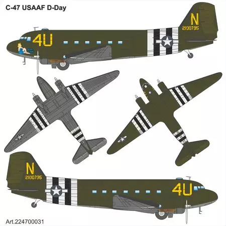 C-47 USAAF D-Day