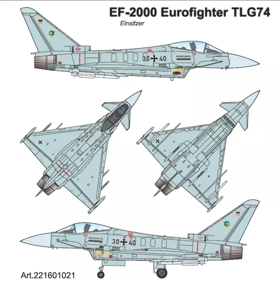 EUROFIGHTER TYPHOON Einsitzer TLG74 (ex JG74 "Mölders")