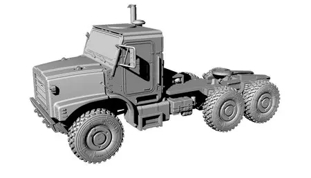 MTVR Truck Tractor, Zugmaschine, Resin-Plastikkombibausatz