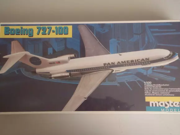 Boeing 727, ex VEB Plastikbausatz 1:100 - Rarität!