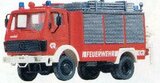 MB Gerätewagen mit Heckkran in rot